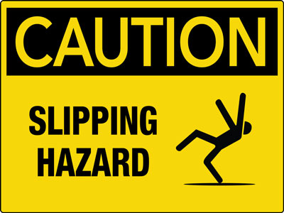 Slipping Hazard Sign
