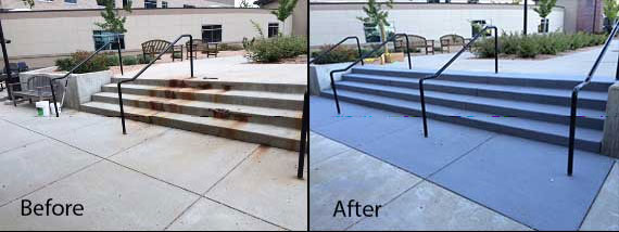 Repaired Steps Before and After