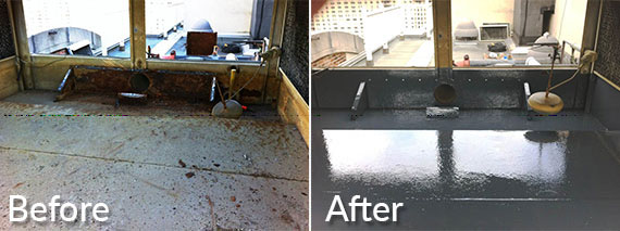 Cooling Tower Repair Before and After