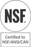 Certified NSF/ANSI 61/CAN