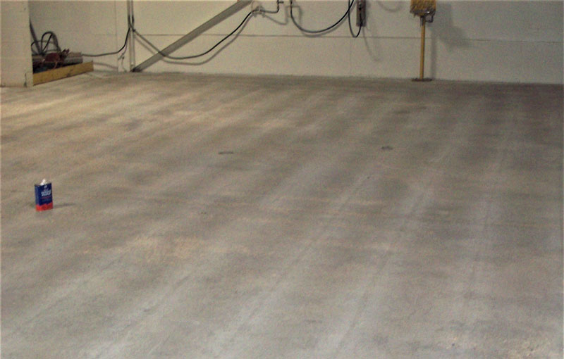 Existing failed coating removed and surface prep by shot-blasting