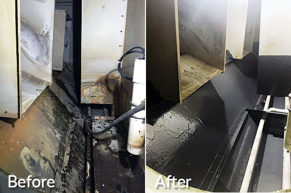 Cooling Tower Repair Before and After