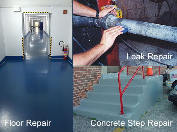 Floor Repair, Concrete Step Repair, Leak Repair