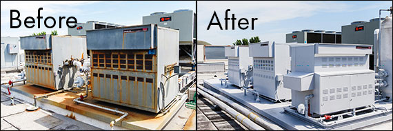 Protected Rooftop Air Handler Equipment