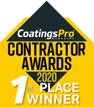 CoatingsPro Magazine 1st Place Winner Contractor Awards 2020