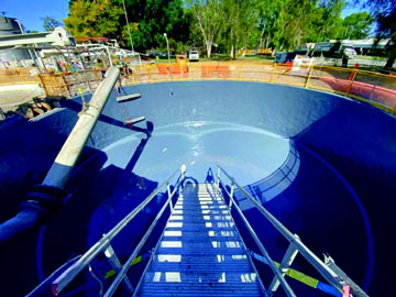 Concrete Effluent Tank Repaired and Protected