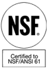Certified NSF/ANSI 61
